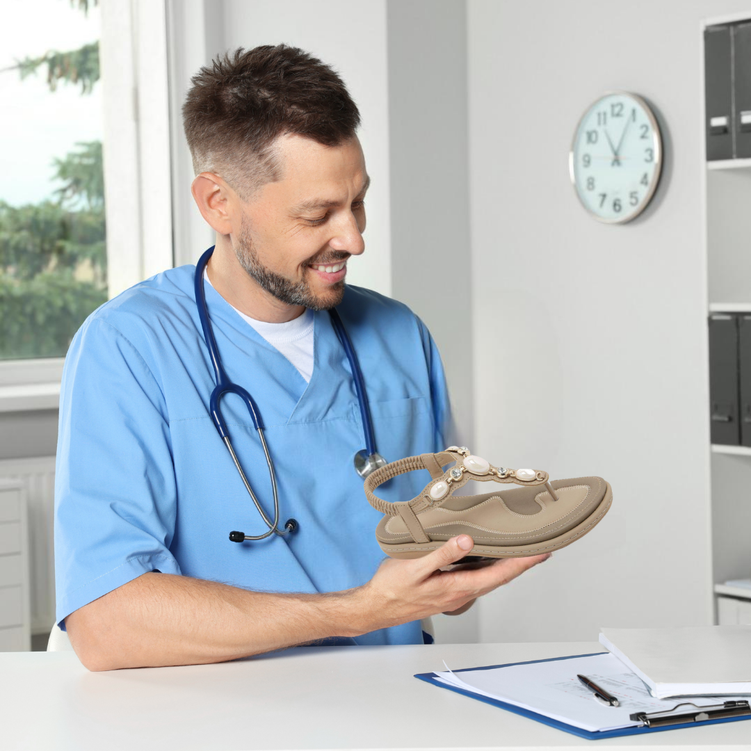 OrthoPearl - ergonomische, rutschfeste & schmerzlindernde Sandalen